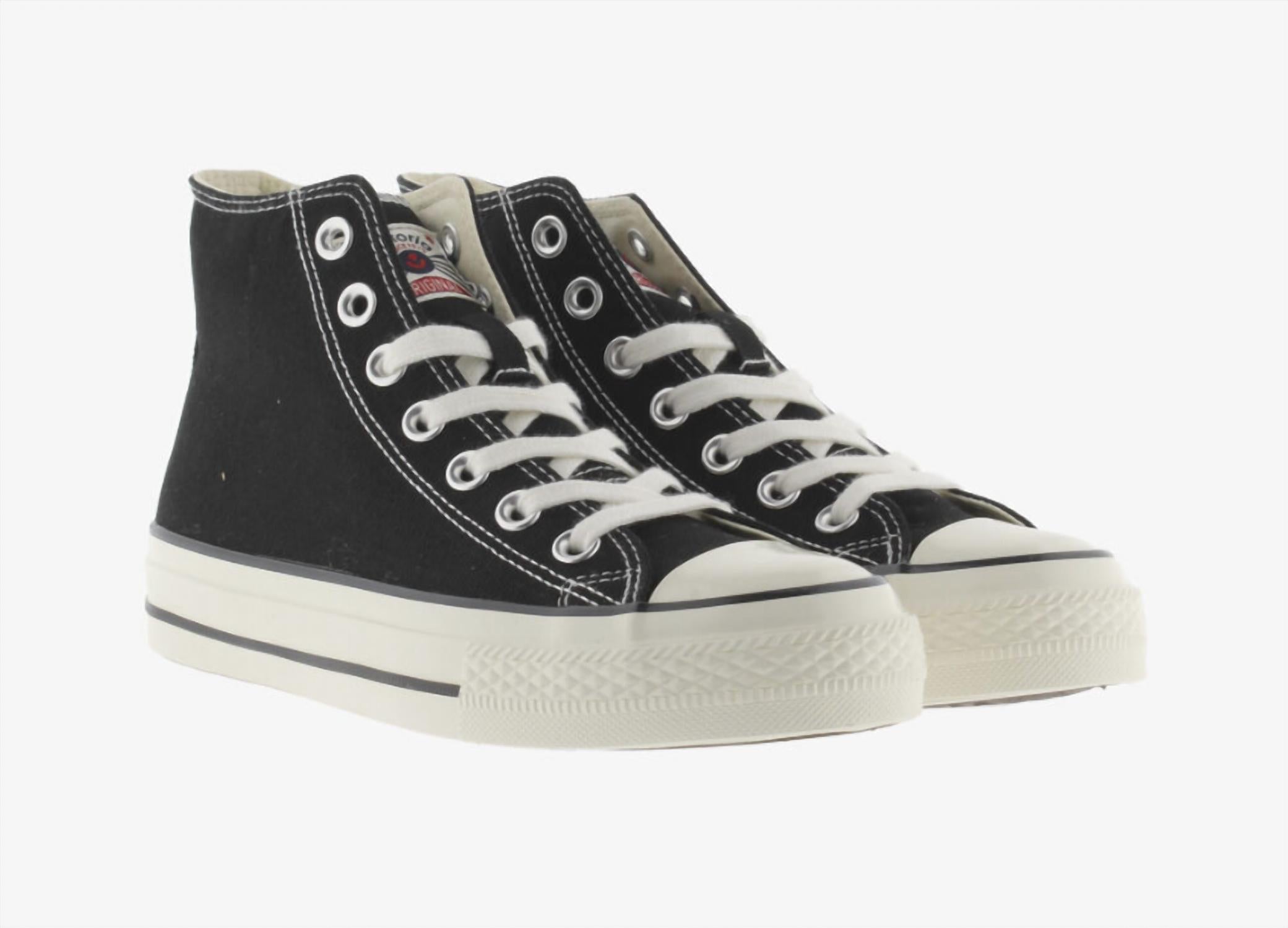 VICTORIA Women's Tribu Brillo Canvas Mid Boot Sneakers in negro - women's sneaker - view 5