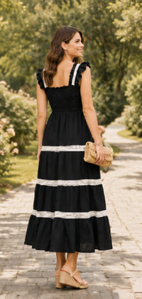 Pinch - Seaside Lace Tiered Maxi Dress