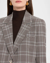 Alice + Olivia - Michael Plaid Boxy Blazer
