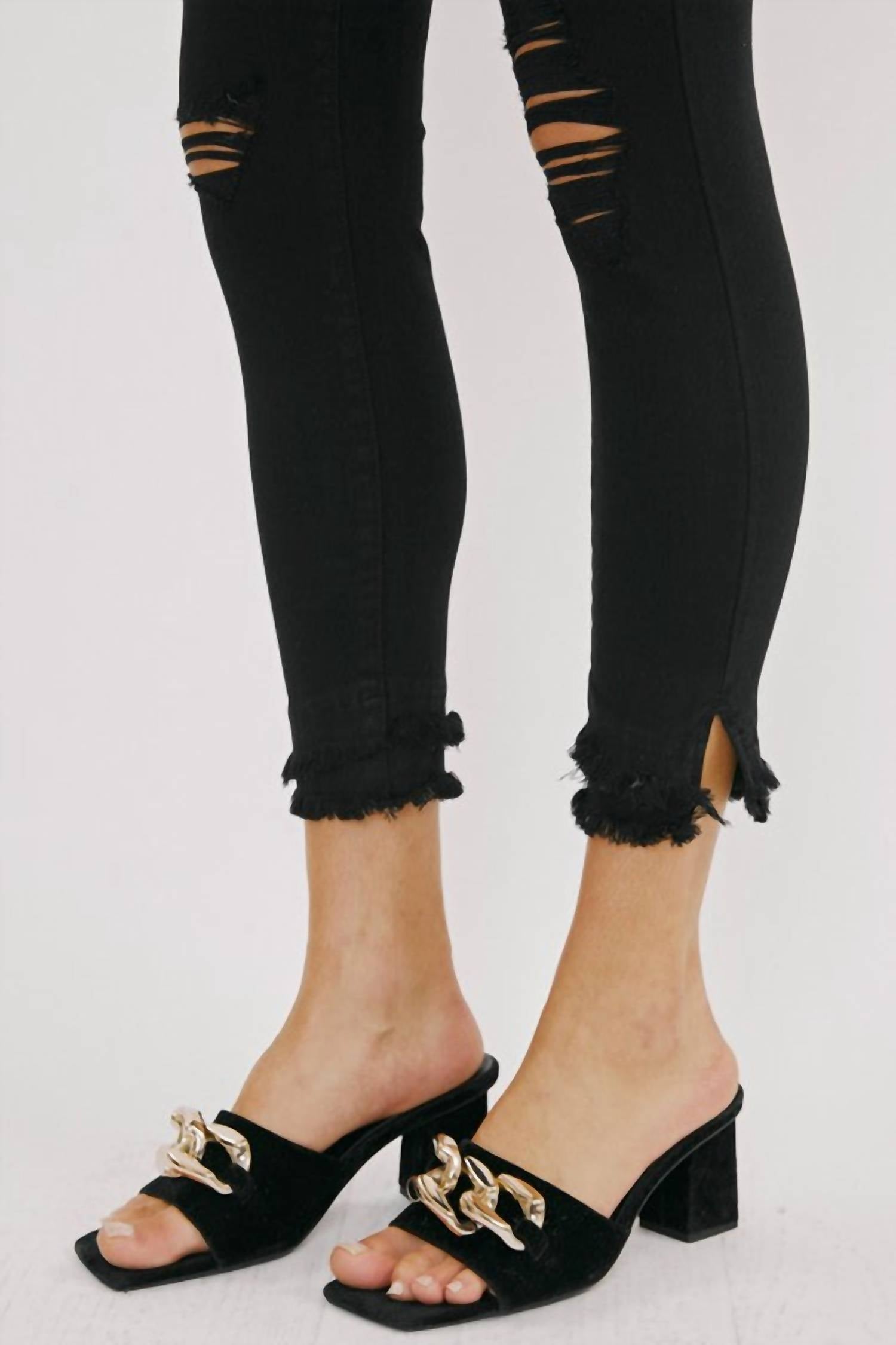 Kancan - Distressed Skinny Jeans