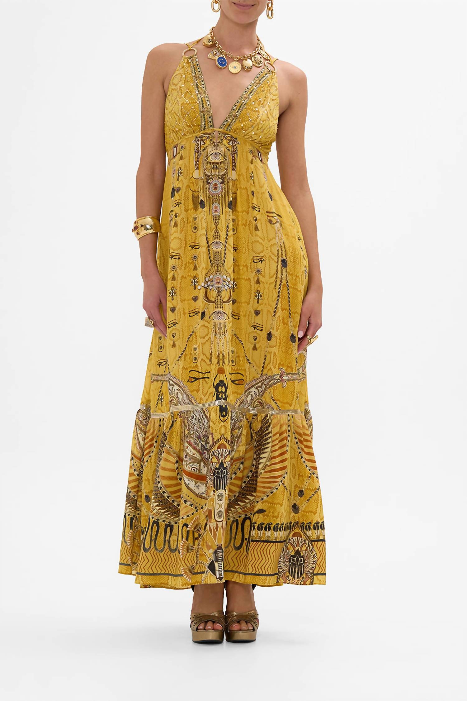 Camilla - Tiered Dress With Hardware