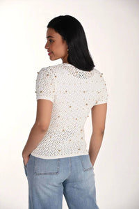 Frank Lyman - Gracelyn Jewel Embellished Pullover Top