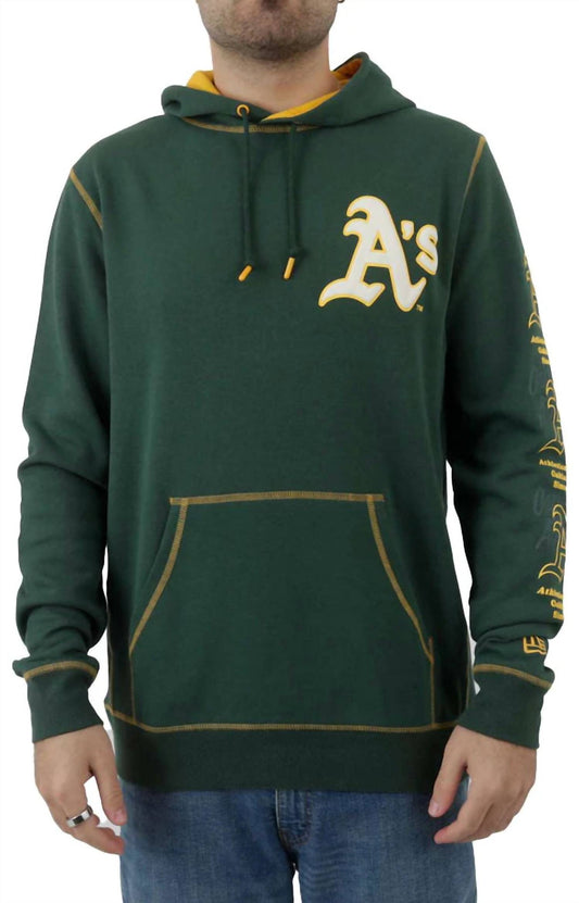 New Era - Men's Oakland Athletics Team Split Pullover Hoodie