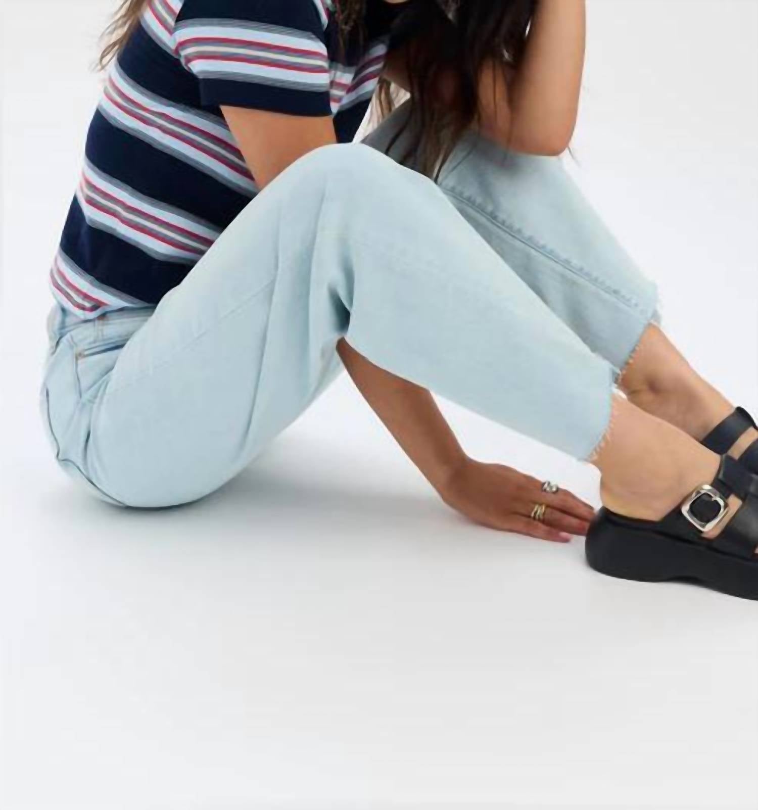 Daze - Pleaser High Rise Wide Ankle Jeans