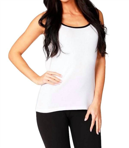 Soft Stretch Contrast Tank