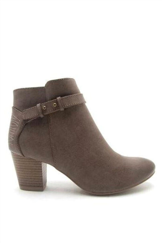 Faux Leather Bootie