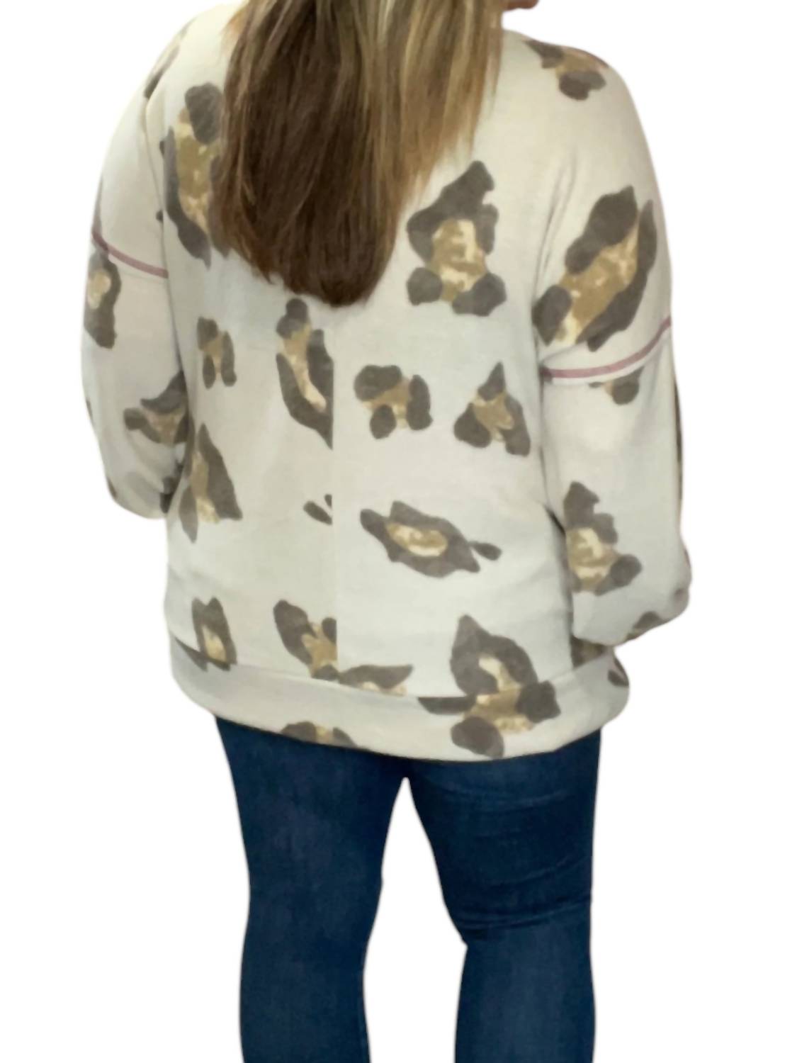 Honeyme - Oversized Leopard Sweater