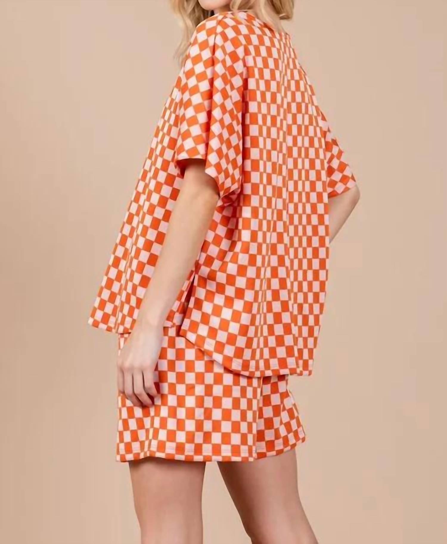 Jade By Jane - Checkered Short Set