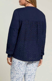 Tribal - Split Neck Top with Embroidery
