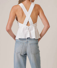 Line And Dot - Essie Peplum Top