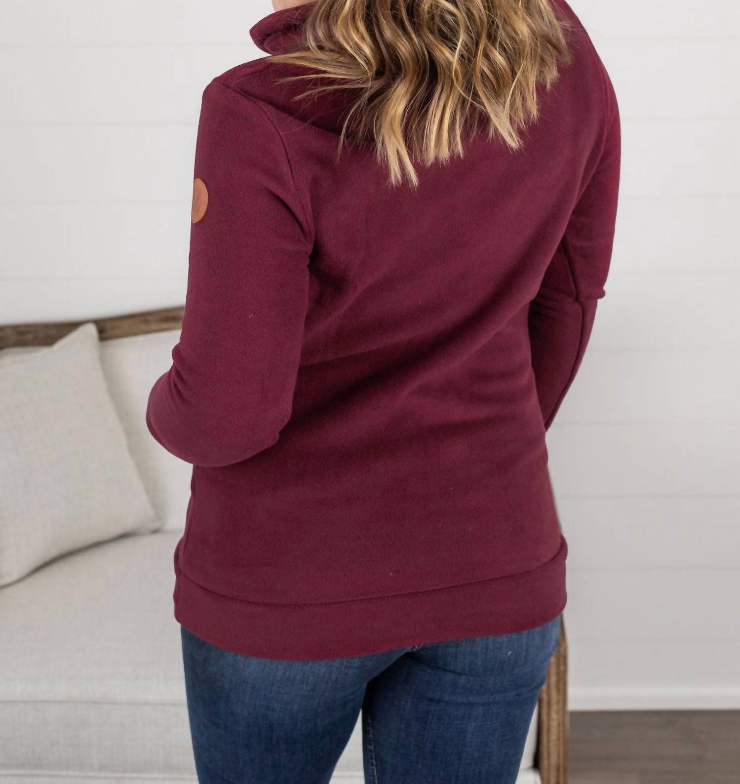 Michelle Mae - Cozy Cowl Neck Sweatshirt - Fall Colors