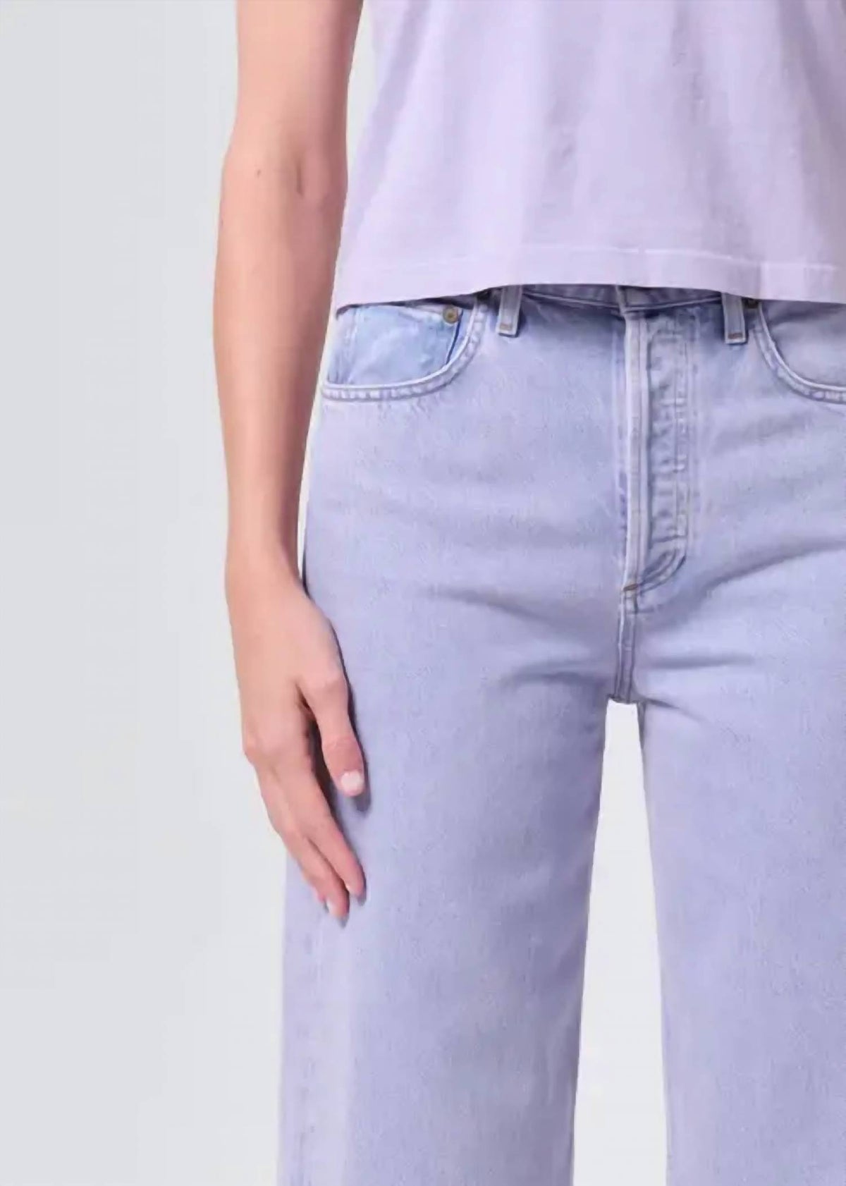 Agolde - Ren High-rise Wide-leg Jeans