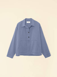 XIRENA Women's Grady Long Sleeve Shirt in granite blue - women's blouse