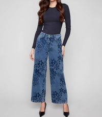CHARLIE B Dahlia Jean in blue - women's pants