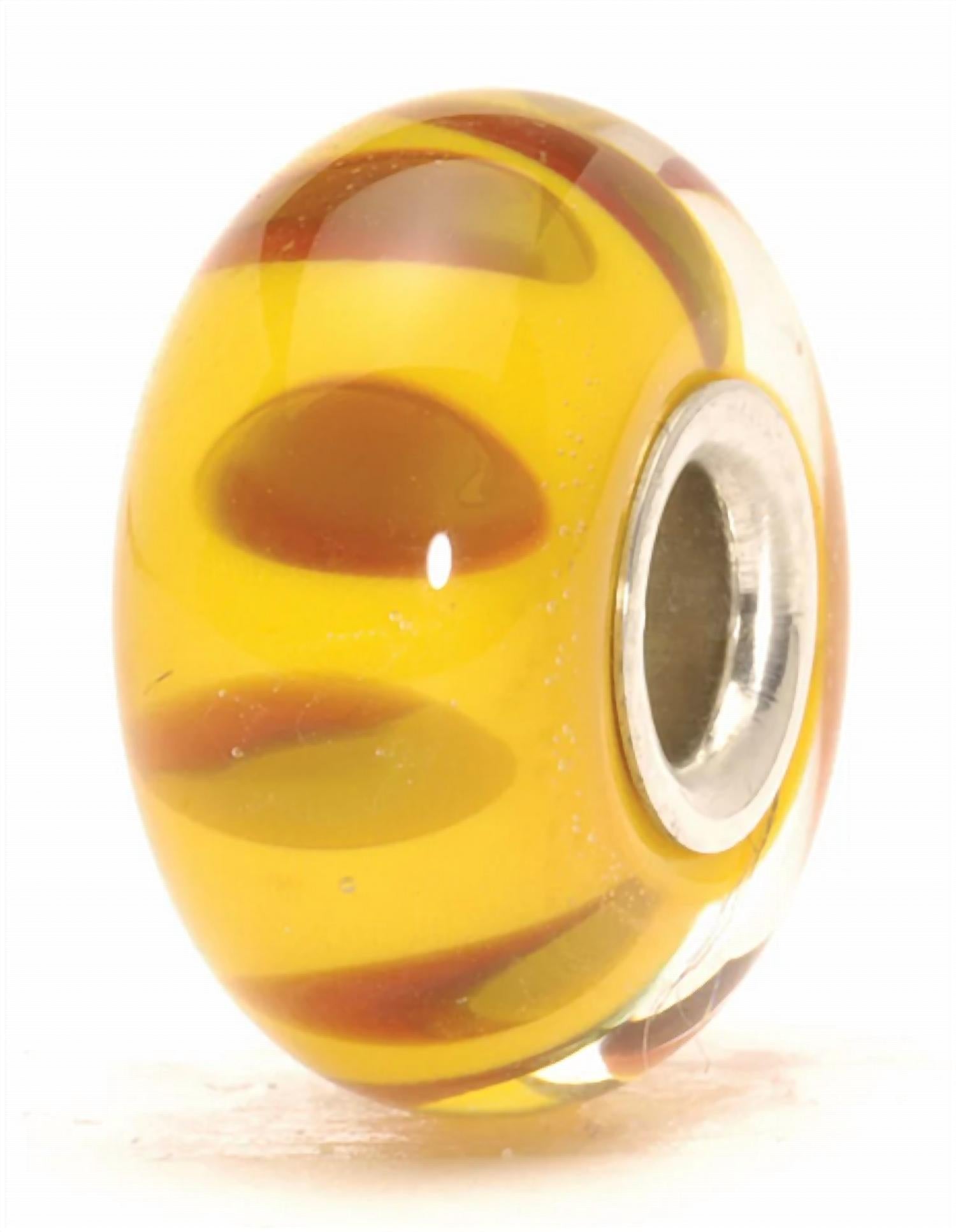 Trollbeads Women's Shadow Glass Bead Charm in yellow - women's accessory