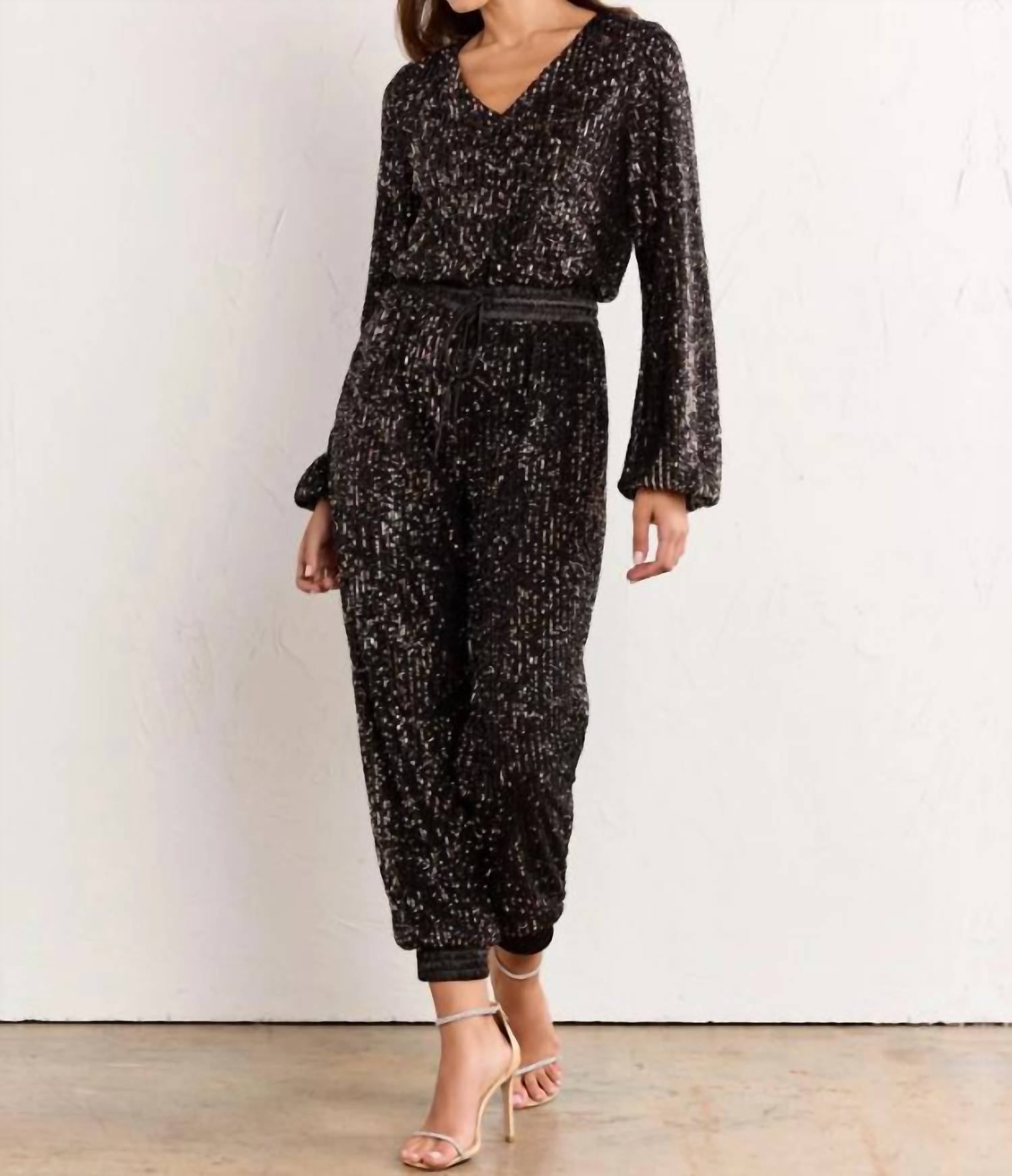 Aaron & Amber - Women's Sequin Jumpsuit