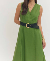 entro Chic Needs Midi Dress in green - women's dress - view 5