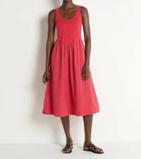 Nation LTD Fiona Dress in heartbeat red - women's dress - alternate view