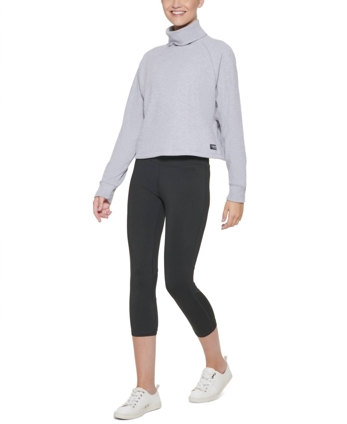 Calvin Klein - Performance Ribbed Long-Sleeve Turtleneck Top