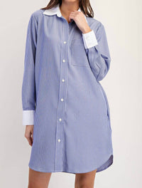 Ee:Some - Work to Play Striped Dress