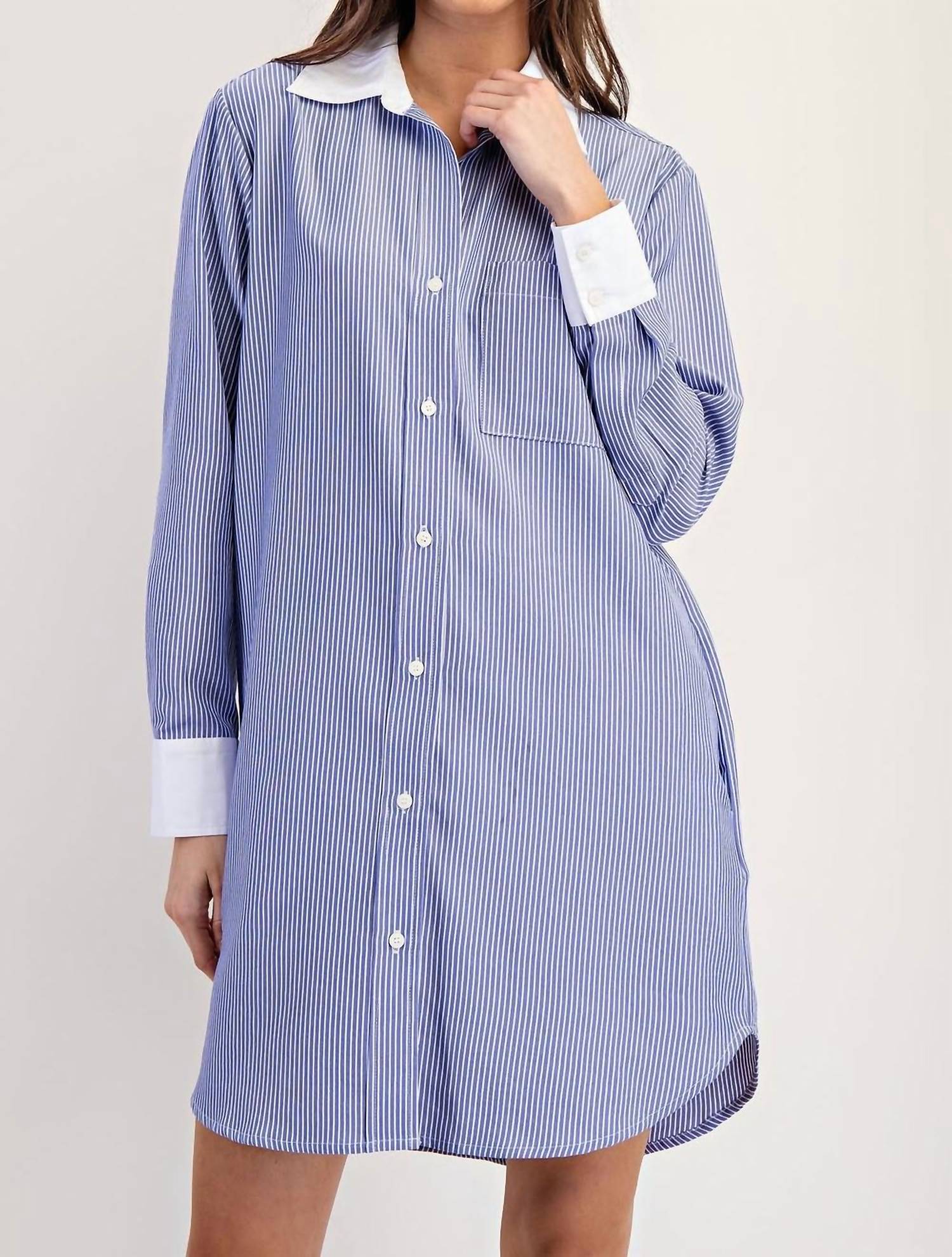 Ee:Some - Work to Play Striped Dress