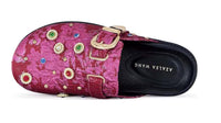 Azalea Wang - Women's Quinby Brocade Buckle Strap Mules Clog