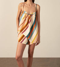 Adriana Degreas - Organic Stripes Top And Shorts Set