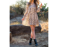 Thml - Snake Print Ruffle Dress