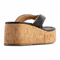 Andrea - Women's Cork Platform Wedge Sandals