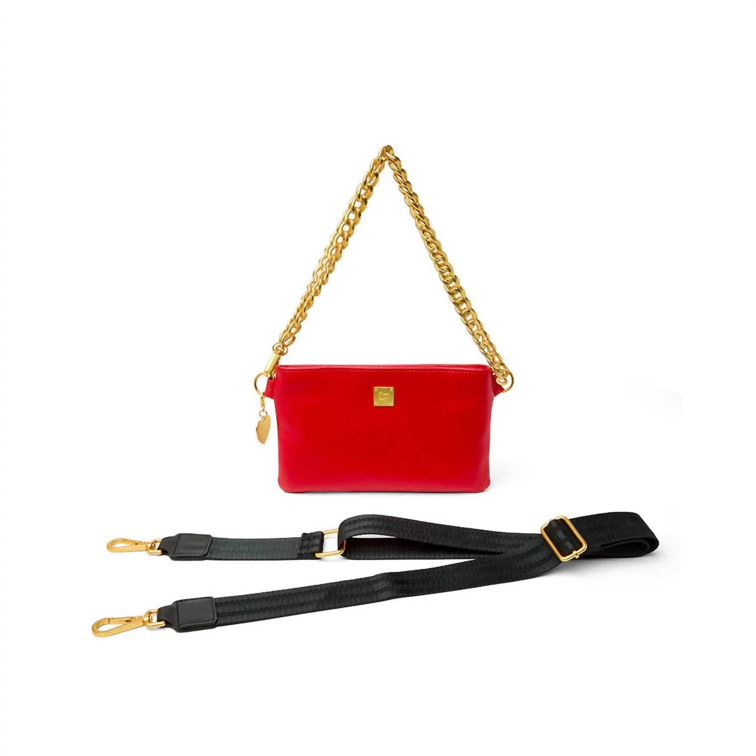 THINK ROYLN Women's Fame Bag in lipstick - women's bag - detail view