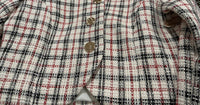 Central Park West - Women's Collarless Plaid jacket