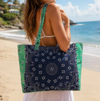 Haute Shore - Women's Bandana Zip Tote Bag