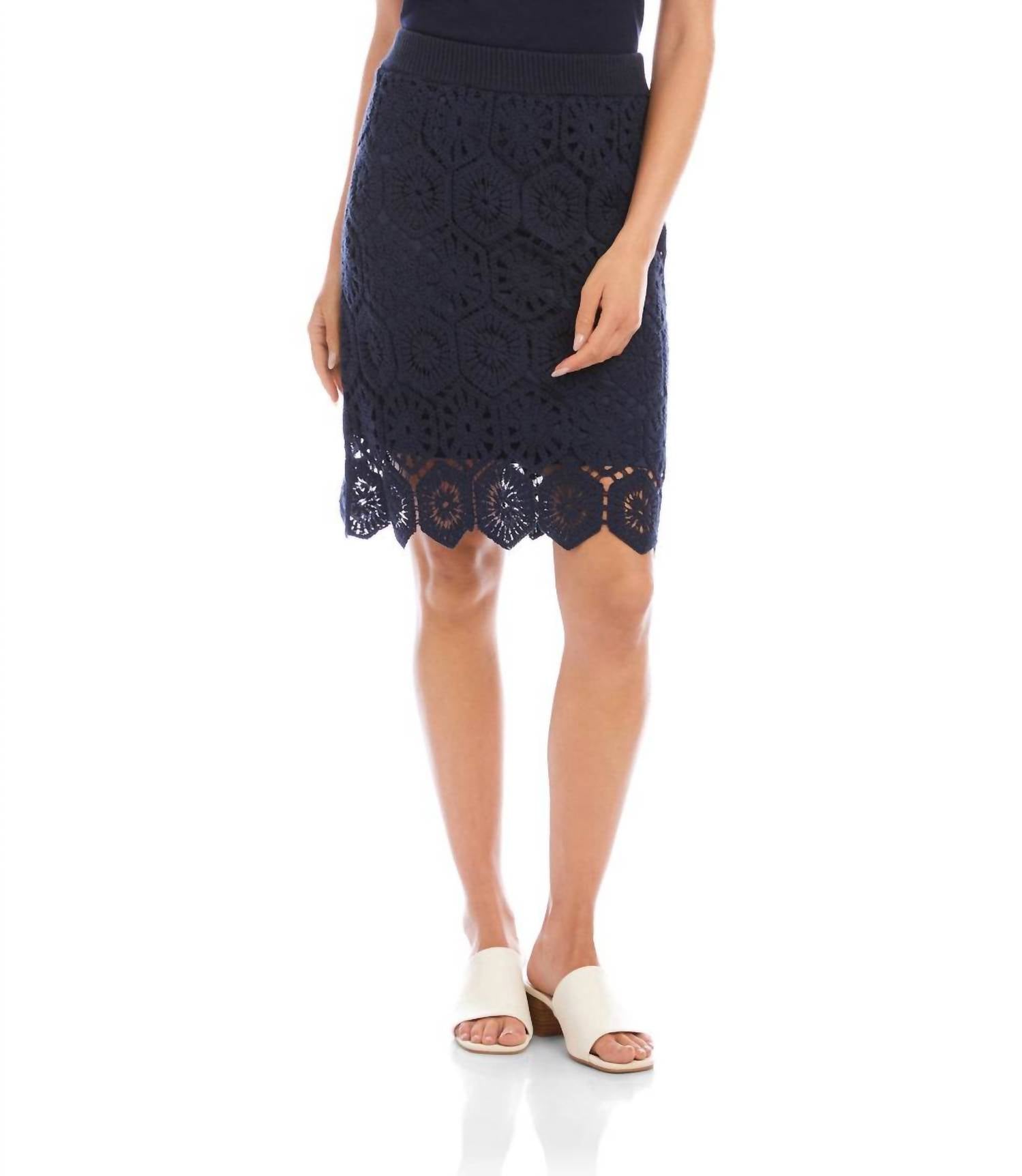 Karen Kane - Crochet Mini Skirt