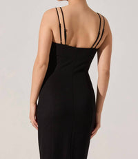 Astr - Allura Peekaboo Lace Midi Dress