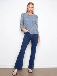 Charlie B - Crochet Crew Neck Sweater