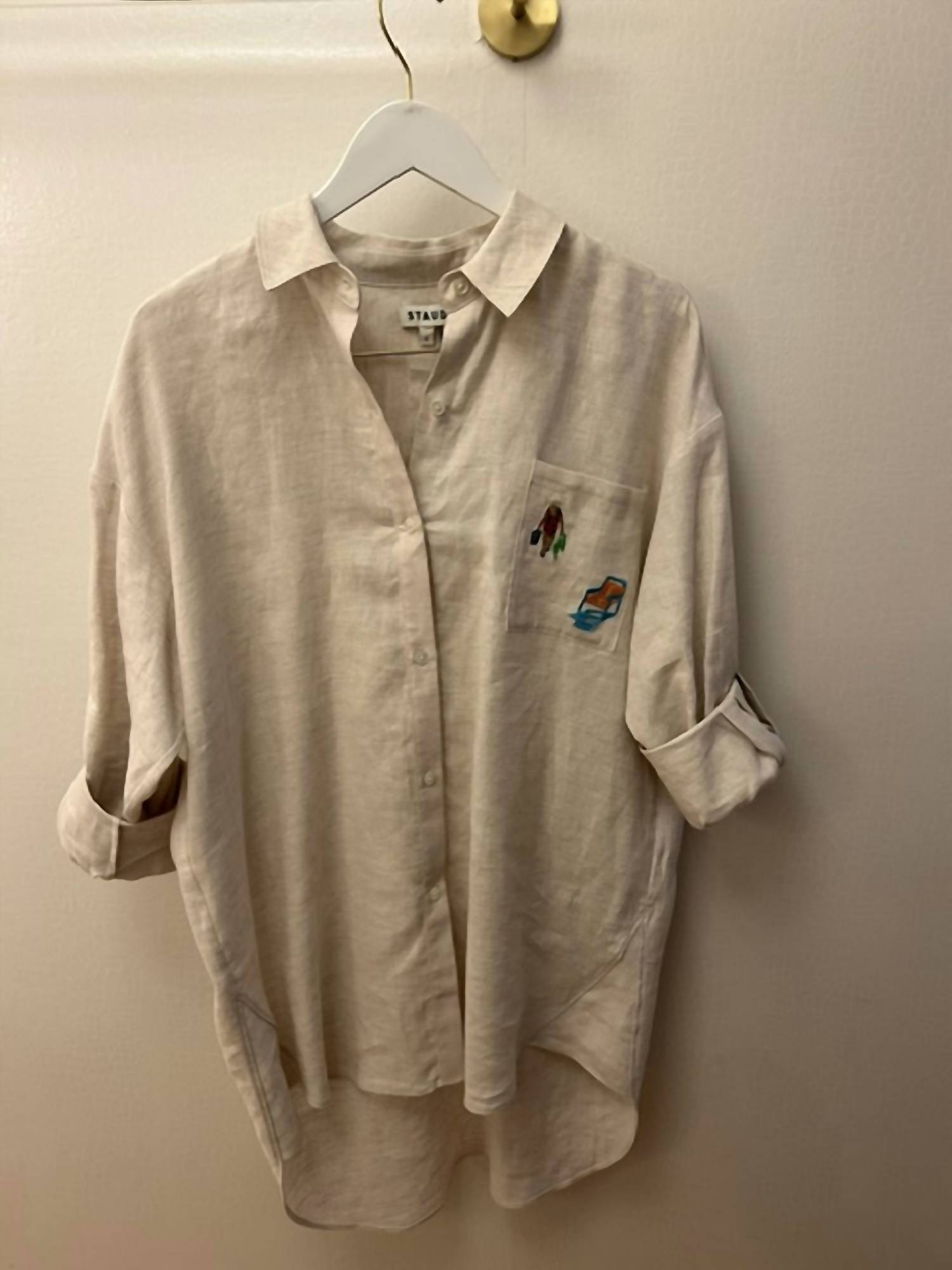 Staud - Women's Sandbar linen top