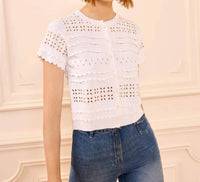 Ulla Johnson - Abriana Eyelet Knit Cardigan