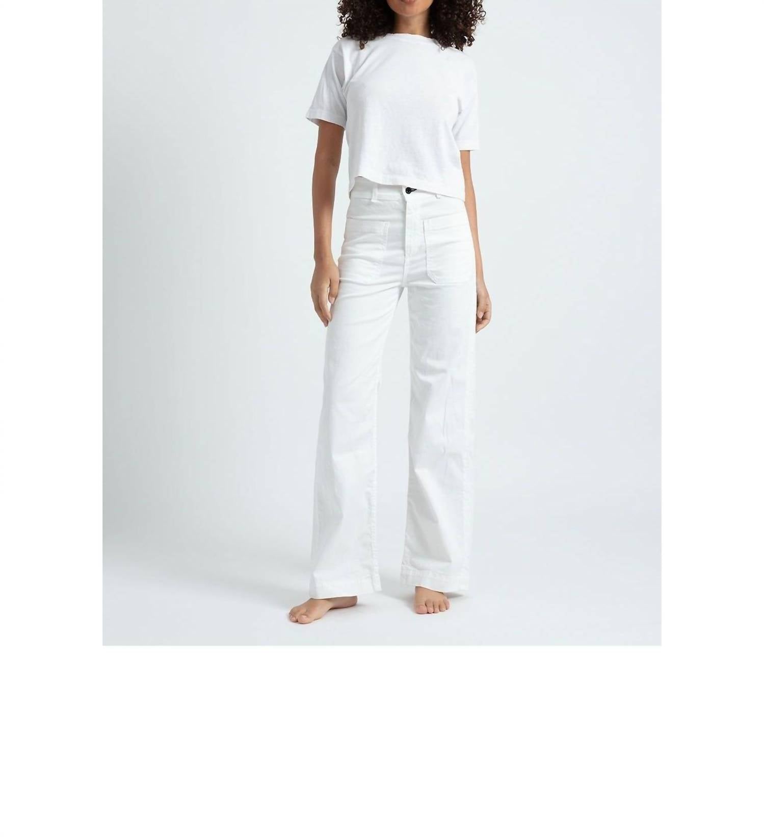 Askk Ny - Twill Wide Leg Sailor Jeans