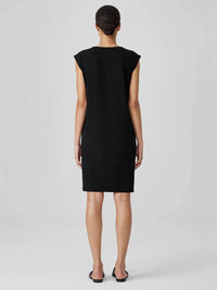 Eileen Fisher - Pima Cotton Jersey Round Neck Dress