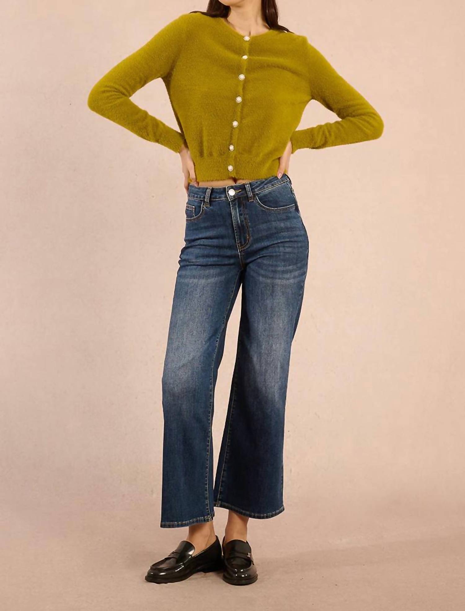 Molly Bracken - Pearl Button Knitted Cardigan