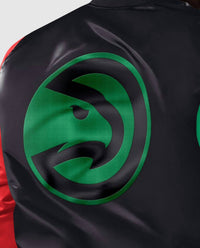 Starter - Men's Atlanta Hawks History Month Quilted Lining Satin Full-Snap Jacket