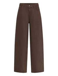 Rotate - Women's Rhinestone Wide Leg Jeans