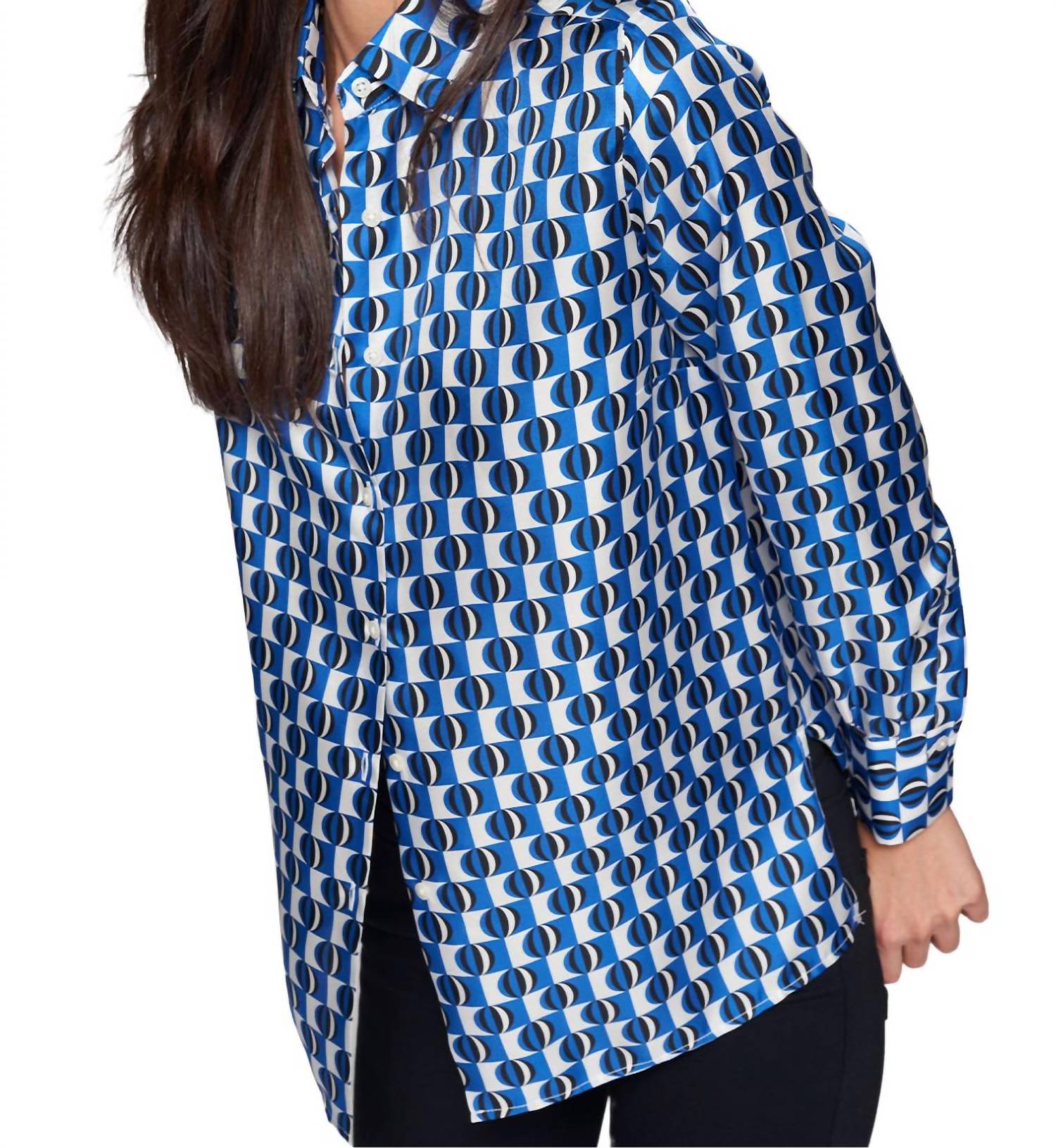 Vilagallo - Mariela Geometric Blouse