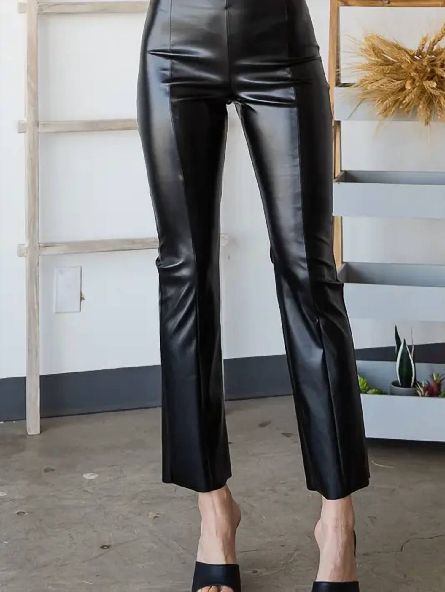 Heimish Usa - Straight Leg Faux Leather Pants