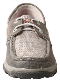 TWISTED X Women's Boat Shoe Driving Moccasin in grey eco - women's shoe - view 4