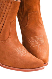 Agave Sky Women's Paige Ankle Bootie in honey - women's shoe - alternate view