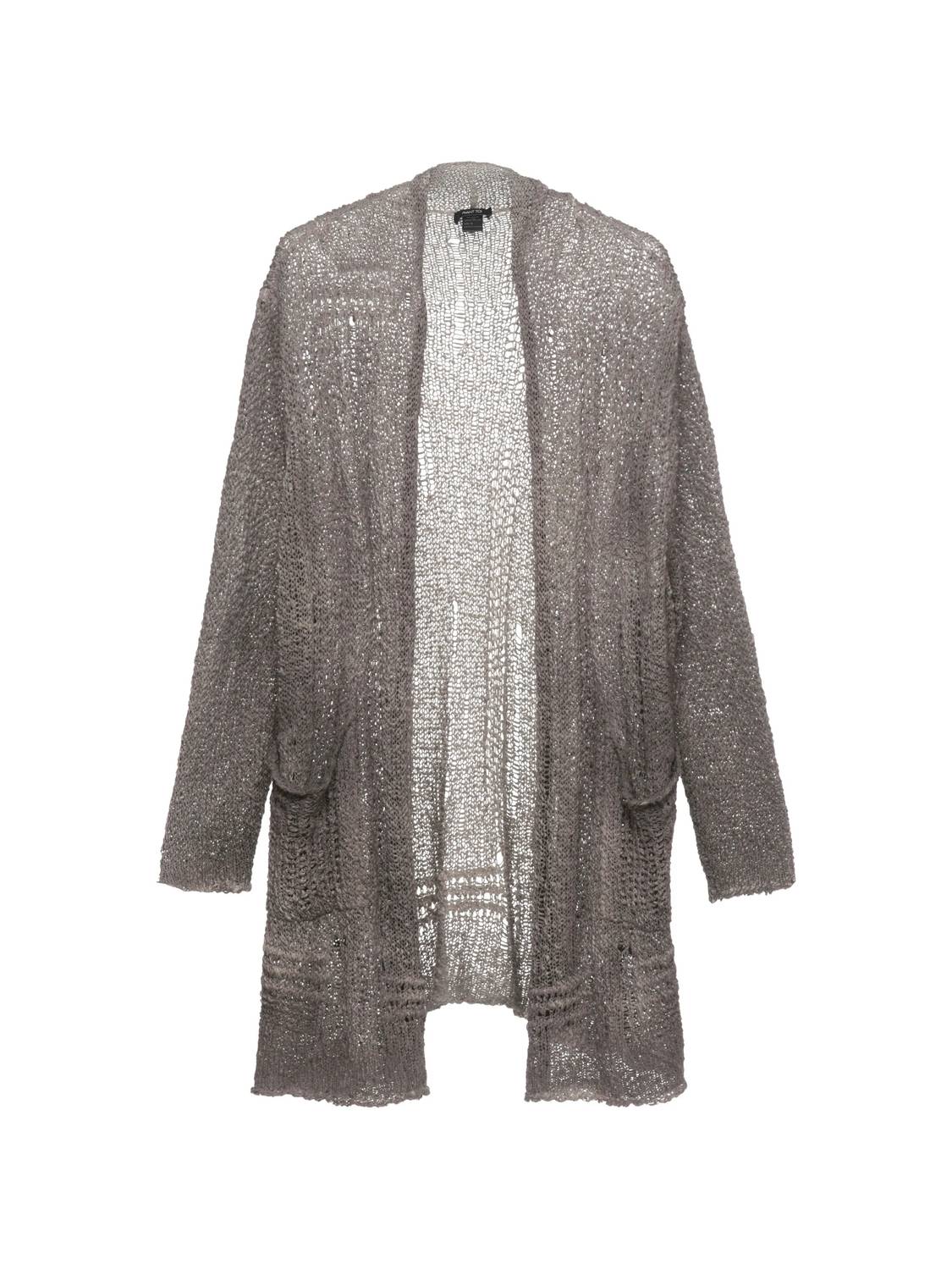 Avant Toi - Pre-loved Lamenated Mettalic Coated Open Mesh Cashmere Silk Cardigan