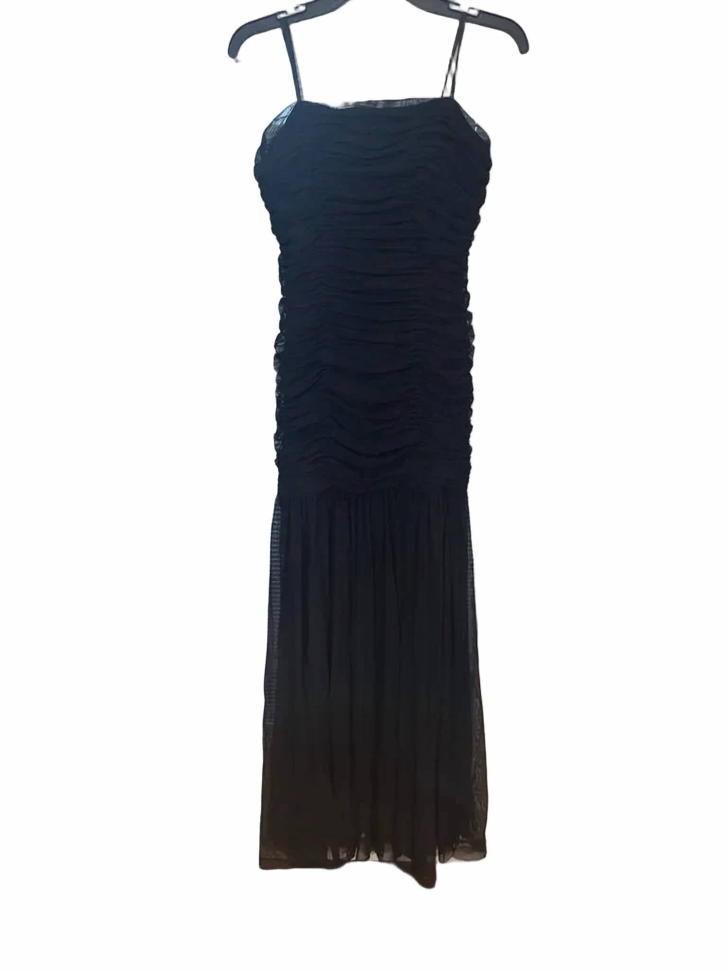 Aqua - Women's Long Stretch Mesh Strapless Evening Gown