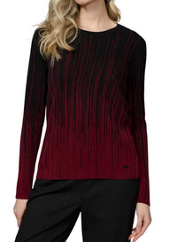 Picadilly - Pattern Textured Long Sleeve Top
