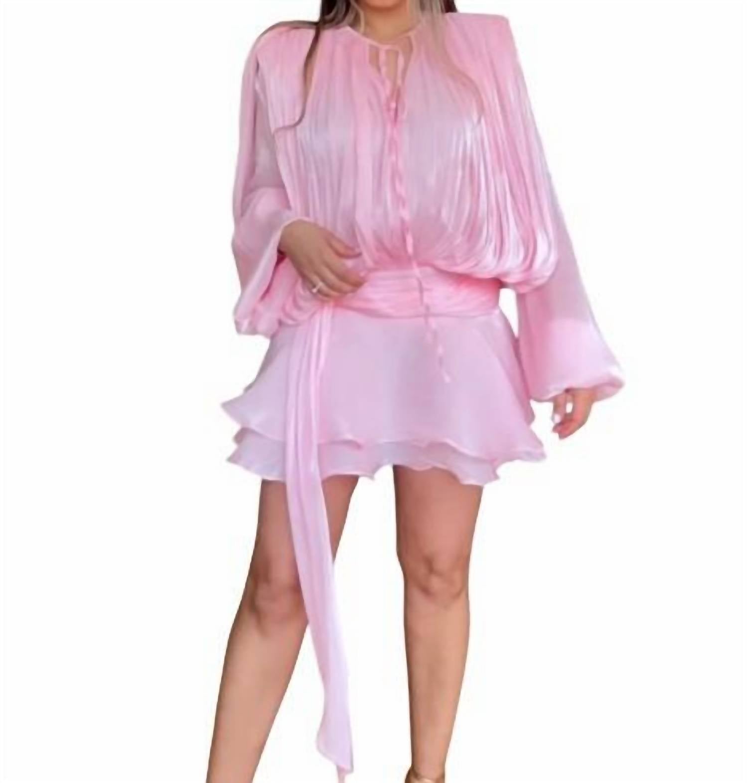 Beulahstyle - Long Sleeve Mini Dress